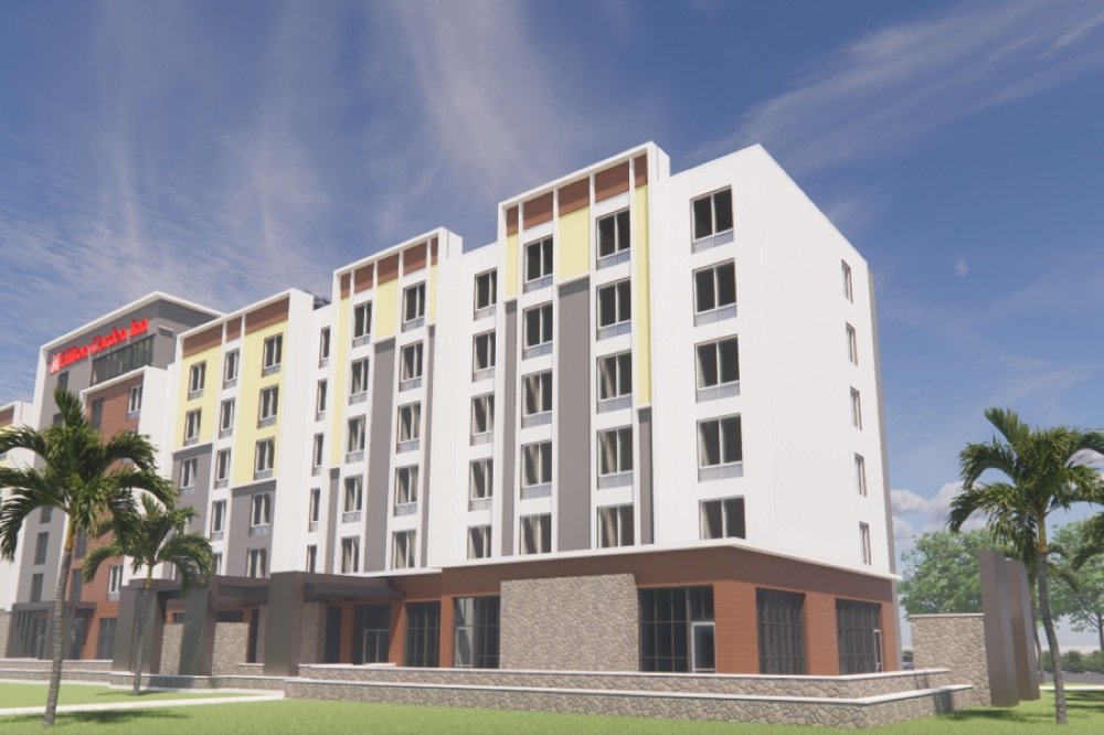 Architectural rendering of Hilton Garden Inn Viera Melbourne exterior