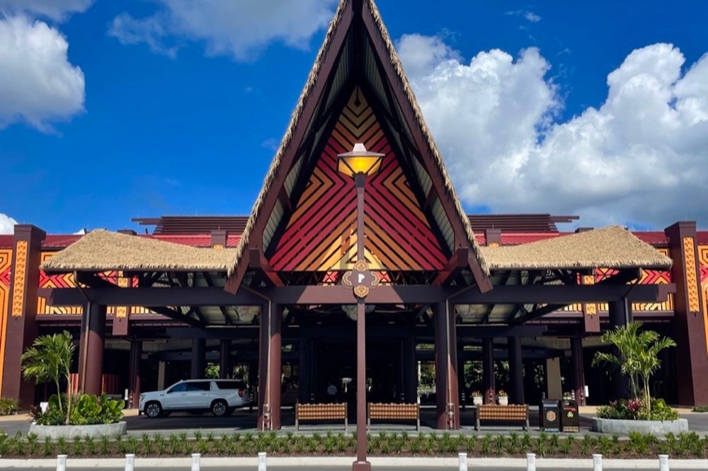 Exterior entrance at Disney's Polynesian Village Resort
